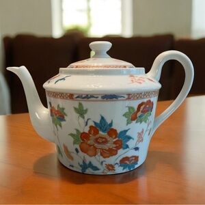 Raynaud Ceralene Limoges France Floral Porcelain Teapot‎ Imari Style